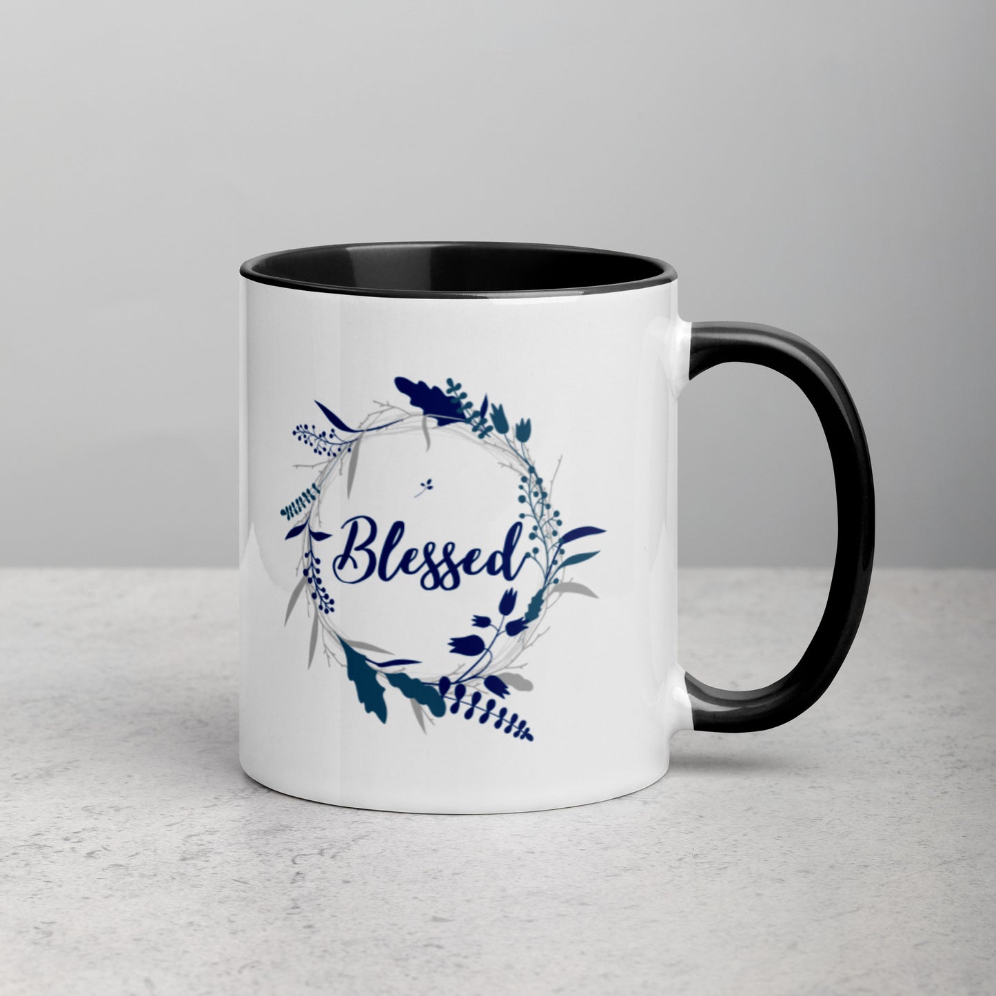 Blessed Mug with Color Inside