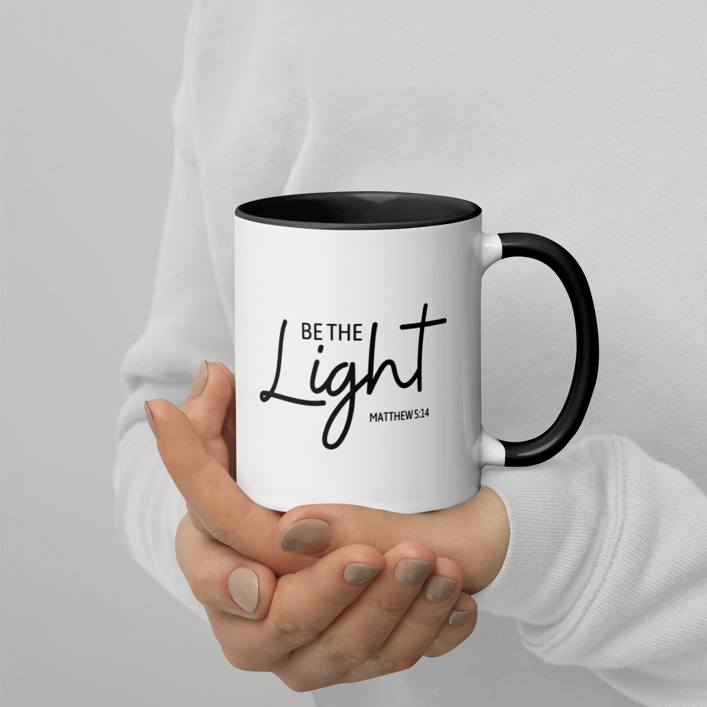 Matthew 5:14 Be The Light Mug with Color Inside