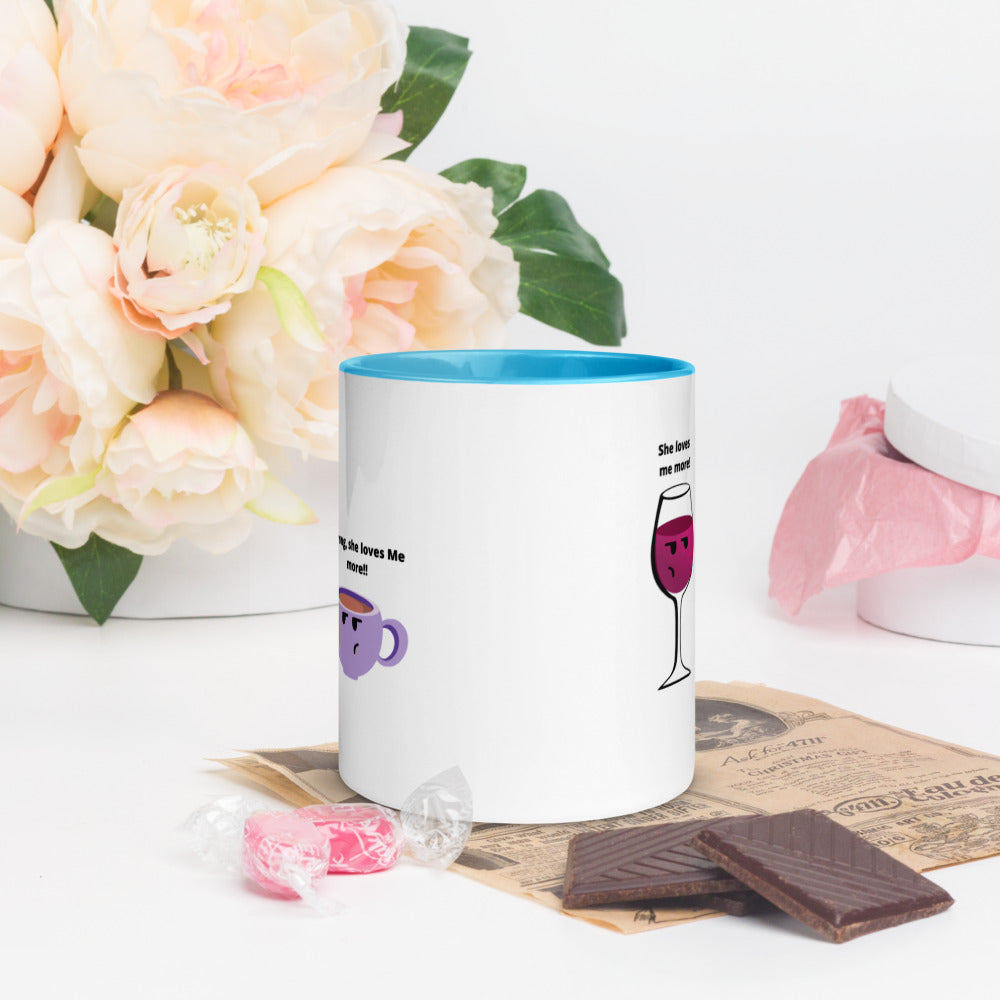 Wine And Coffee Mug, Wine Lover Gift, Coffee Lover, Coffee Gift, Wine Gifts, Wine Vs Coffee, Love Coffee, Love Wine, Wine Drinker Gift, Two Tone