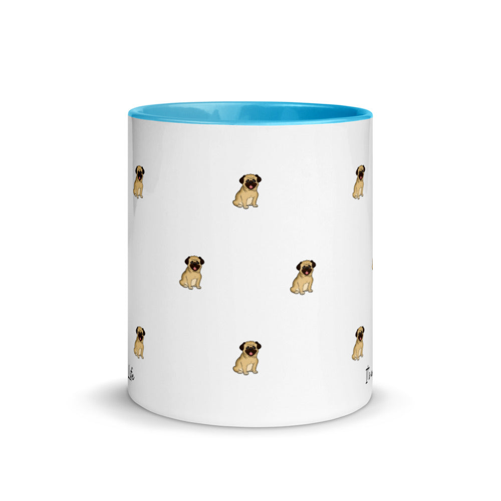 Pug Life, Pug Life Mug, Two Tone Coffee Mug, Perfect Gift For A Dog Lover, Coffee Lover