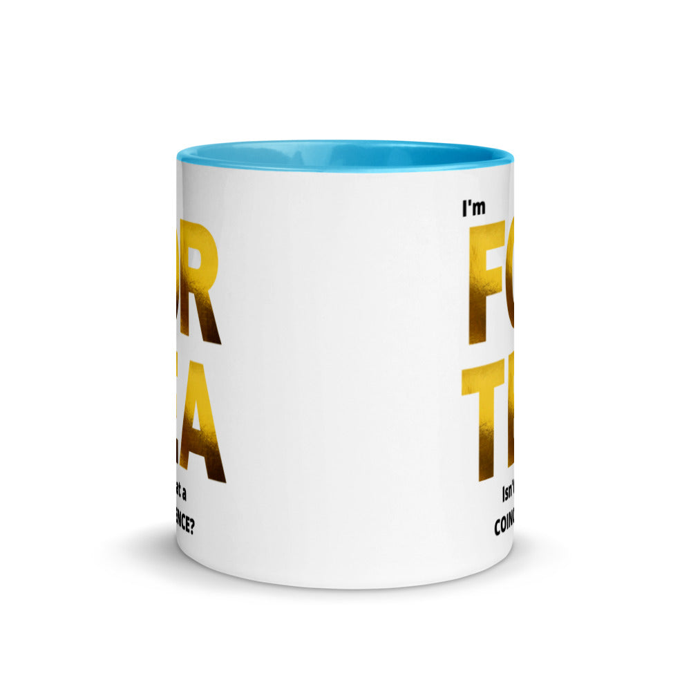 40th Birthday, Mug with Color Inside