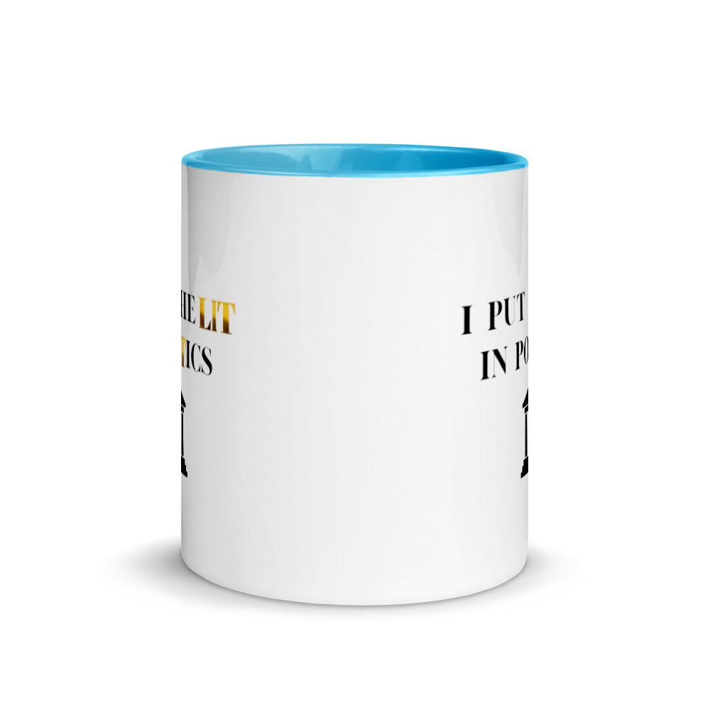 Political Mugs, Politics, I Put The Lit In Politics, Political Gifts, Politician Gifts, Political Science Gifts