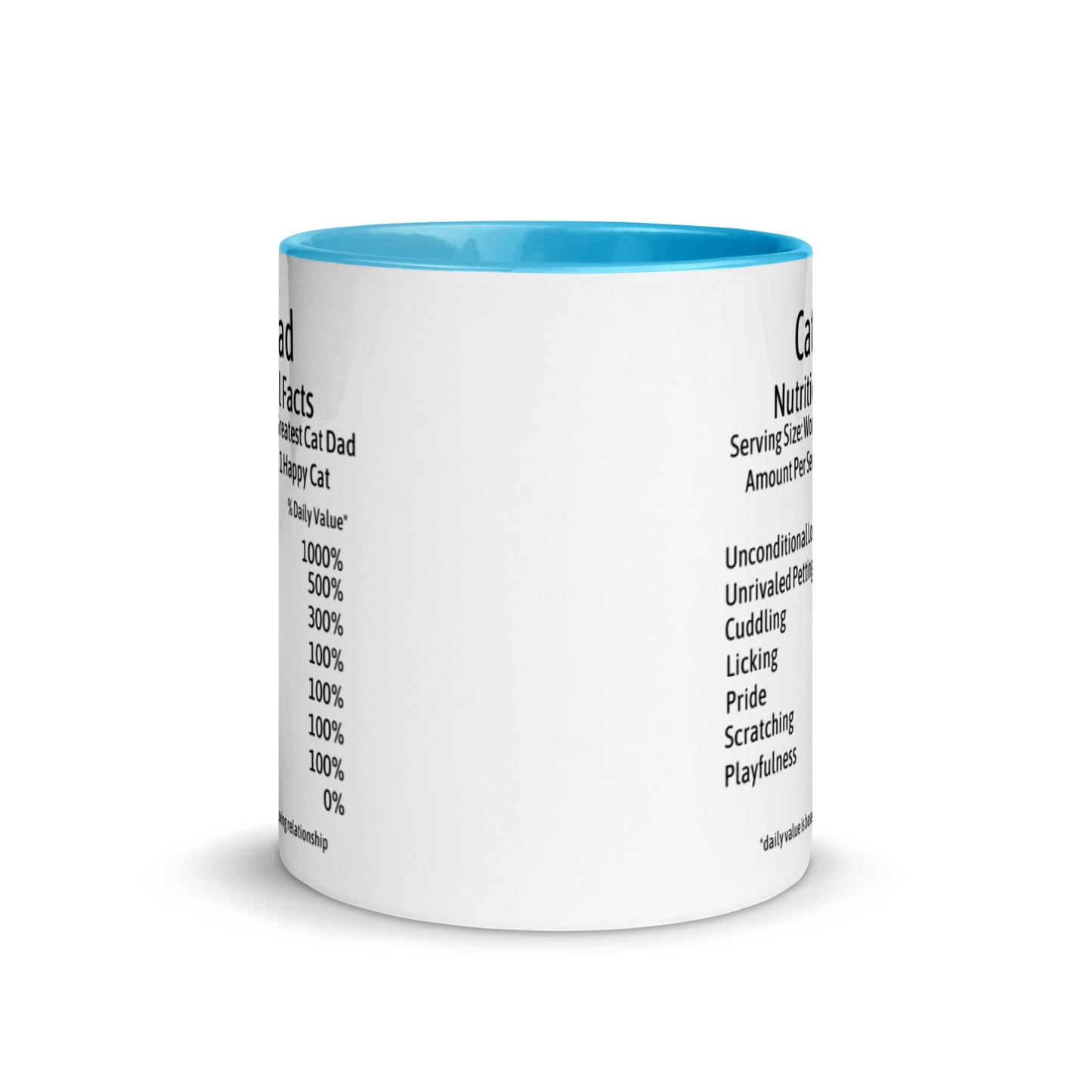Cat Dad Mug with Color Inside