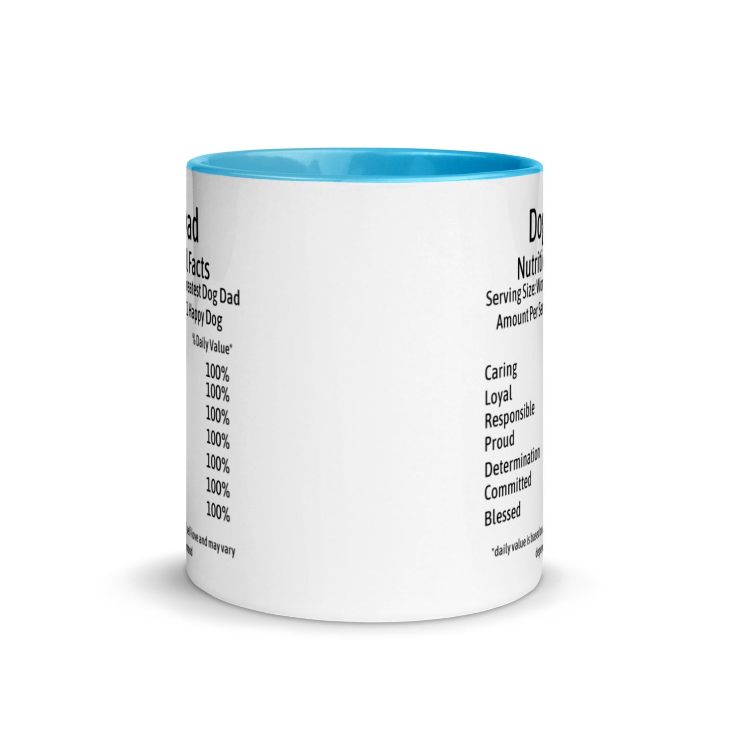 Dog Dad Mug with Color Inside