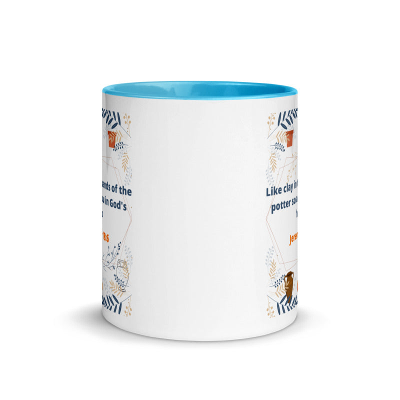 Jeremiah 18:6 Two Tone Coffee Mug, Christian Mug, Christian Coffee Mug, Bible Verse Cup, Scripture Mug, Modern Scriptures, Pastel Tone, Earth toned