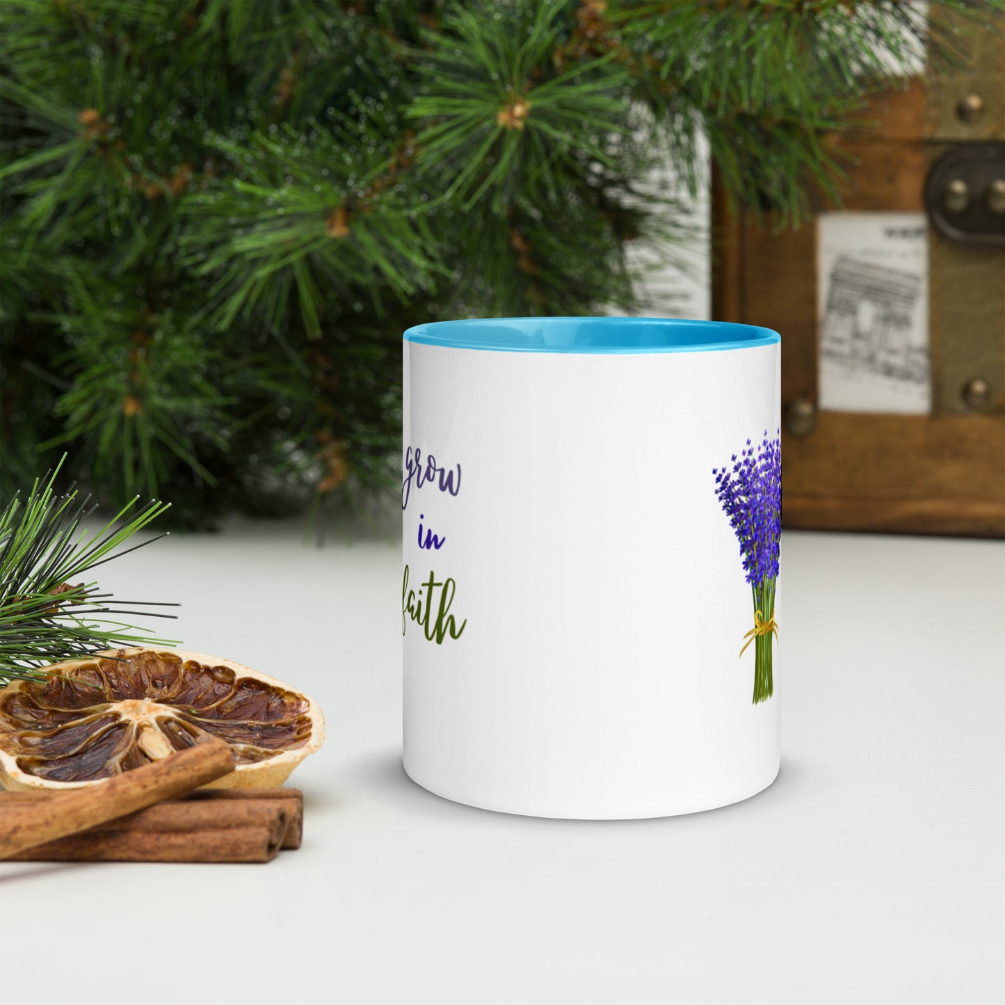 Grow In Faith Mug with Color Inside