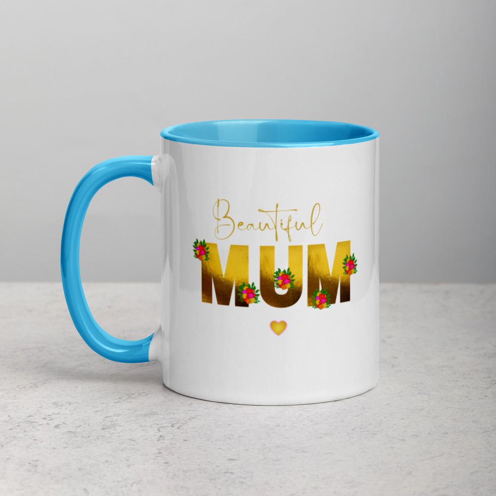 Mothers Day Presents - Mug Beautiful Mom Mum