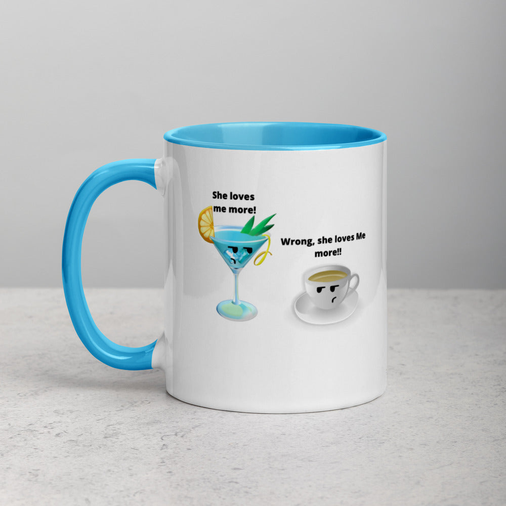 Cocktail And Coffee Mug, Two Tone, Cocktail Lover Gift, Coffee Lover, Coffee Gift, Cocktail Gifts, Cocktail Vs Coffee, Love Coffee, Love Cocktail