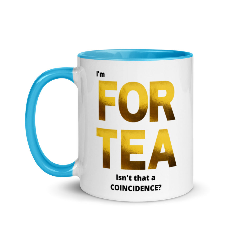 40th Birthday, Mug with Color Inside