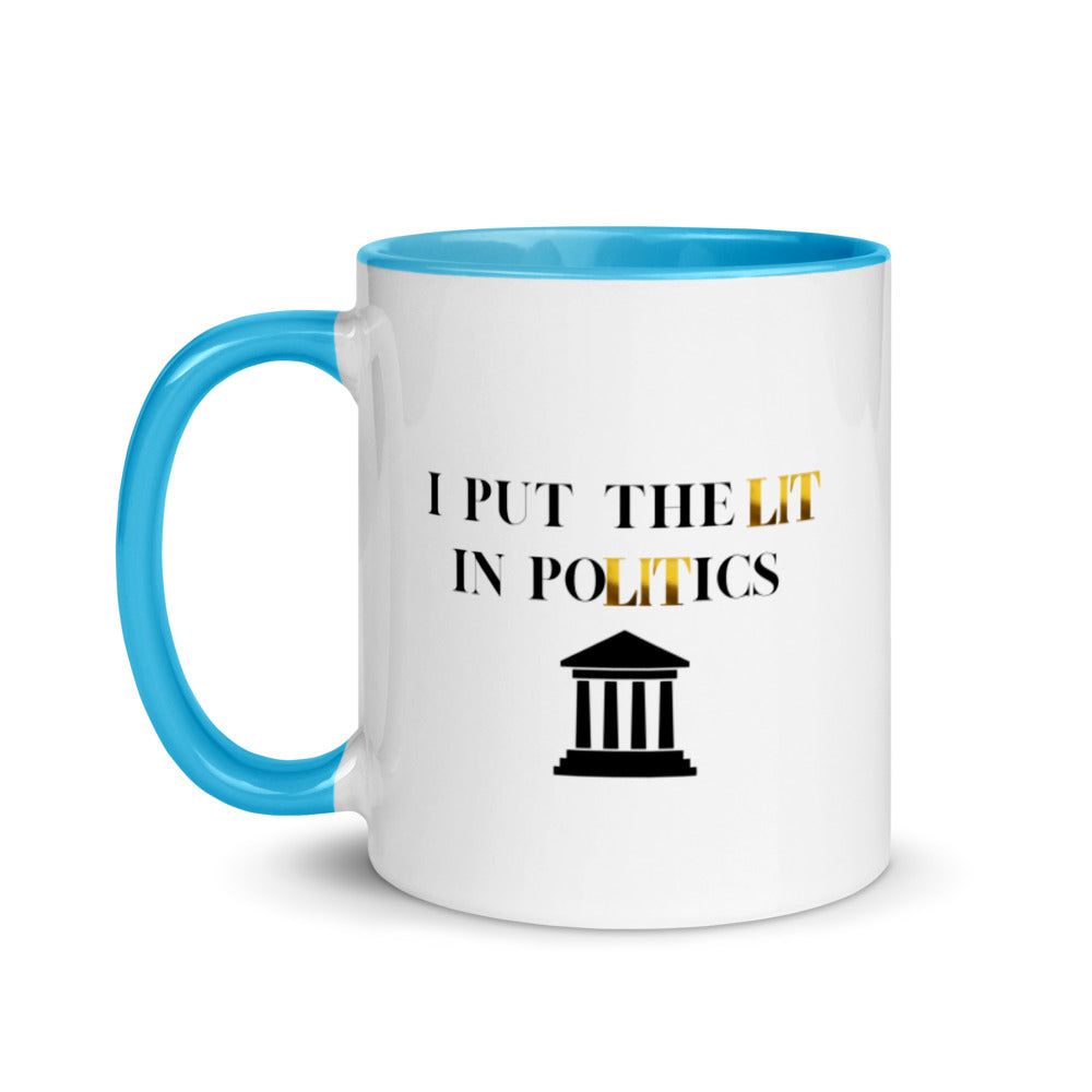Political Mugs, Politics, I Put The Lit In Politics, Political Gifts, Politician Gifts, Political Science Gifts