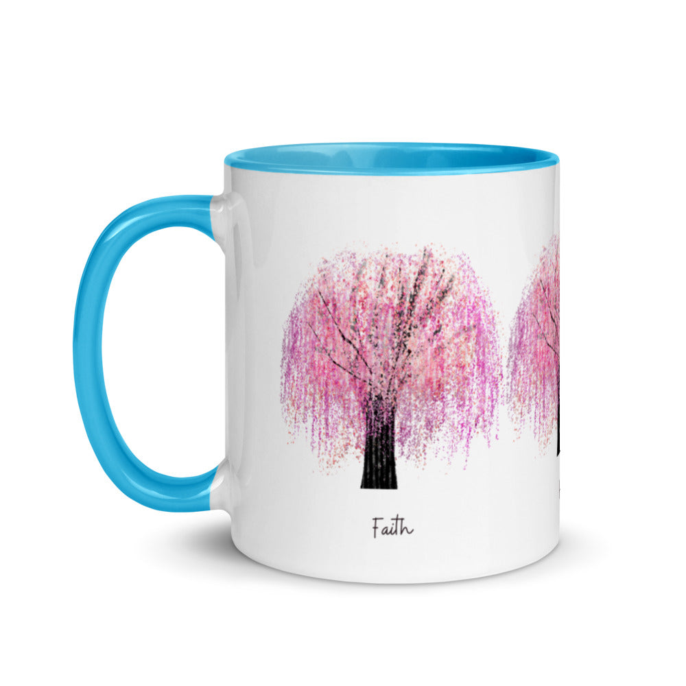 Cherry Blossom Gift - Faith Hope Love Mug