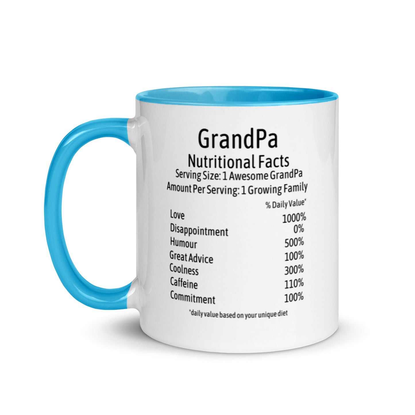 Grandpa Mug Two Tone Nutrition Facts