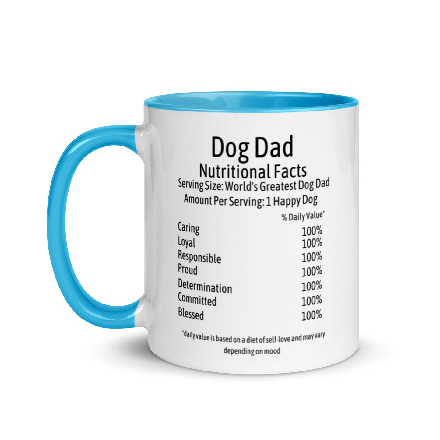 Dog Dad Mug with Color Inside