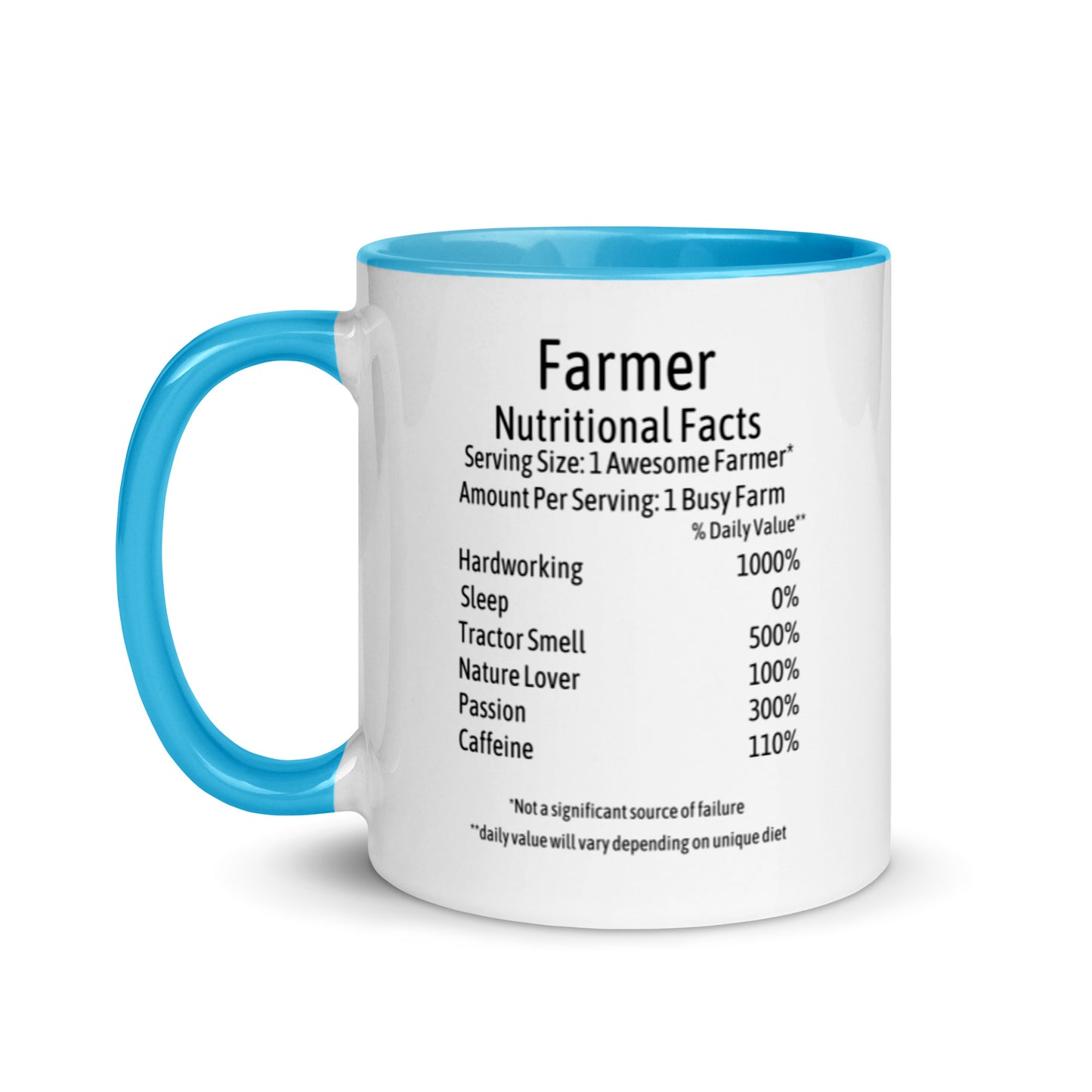 Farmer Mug with Color Inside