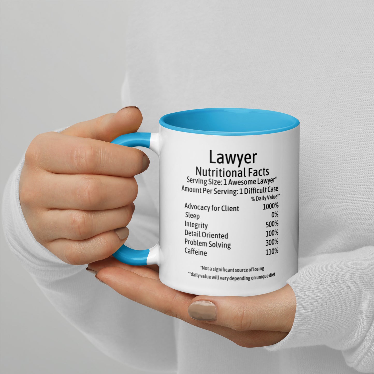 Lawyer Mug with Color Inside