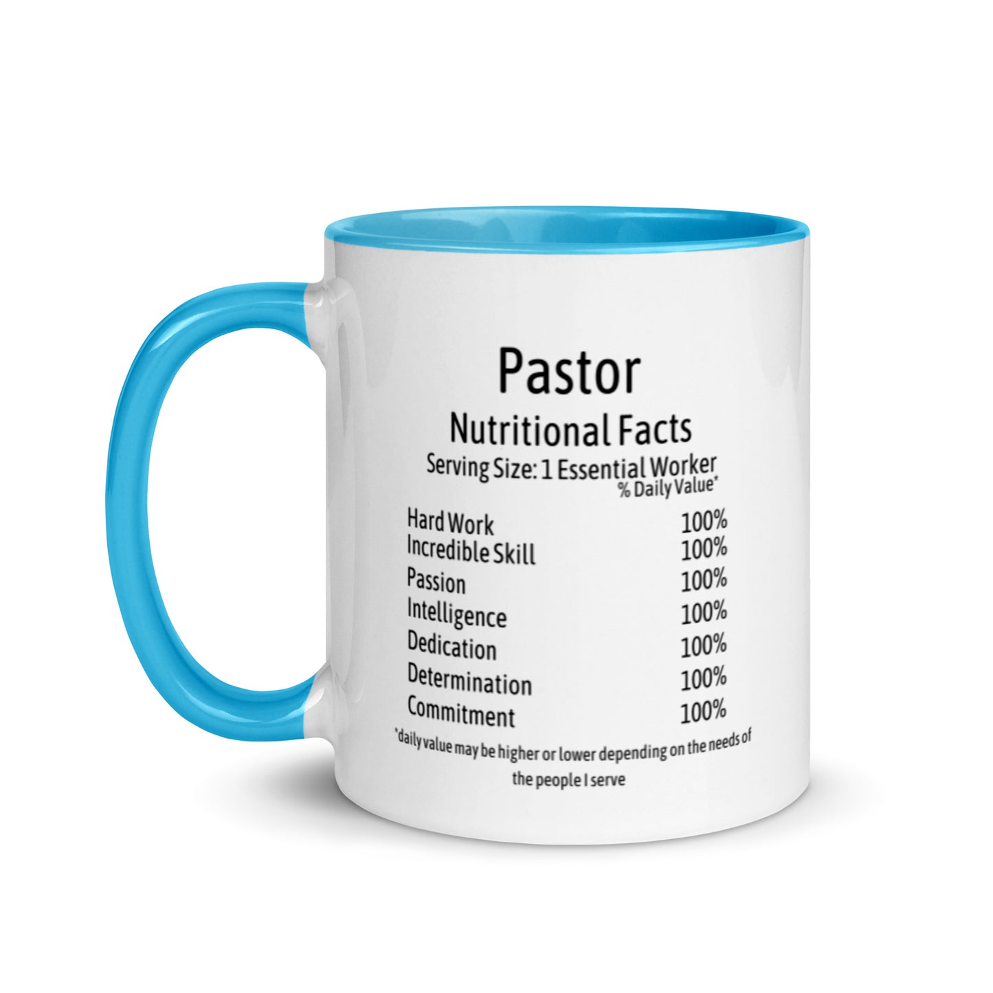 Pastor Mug with Color Inside