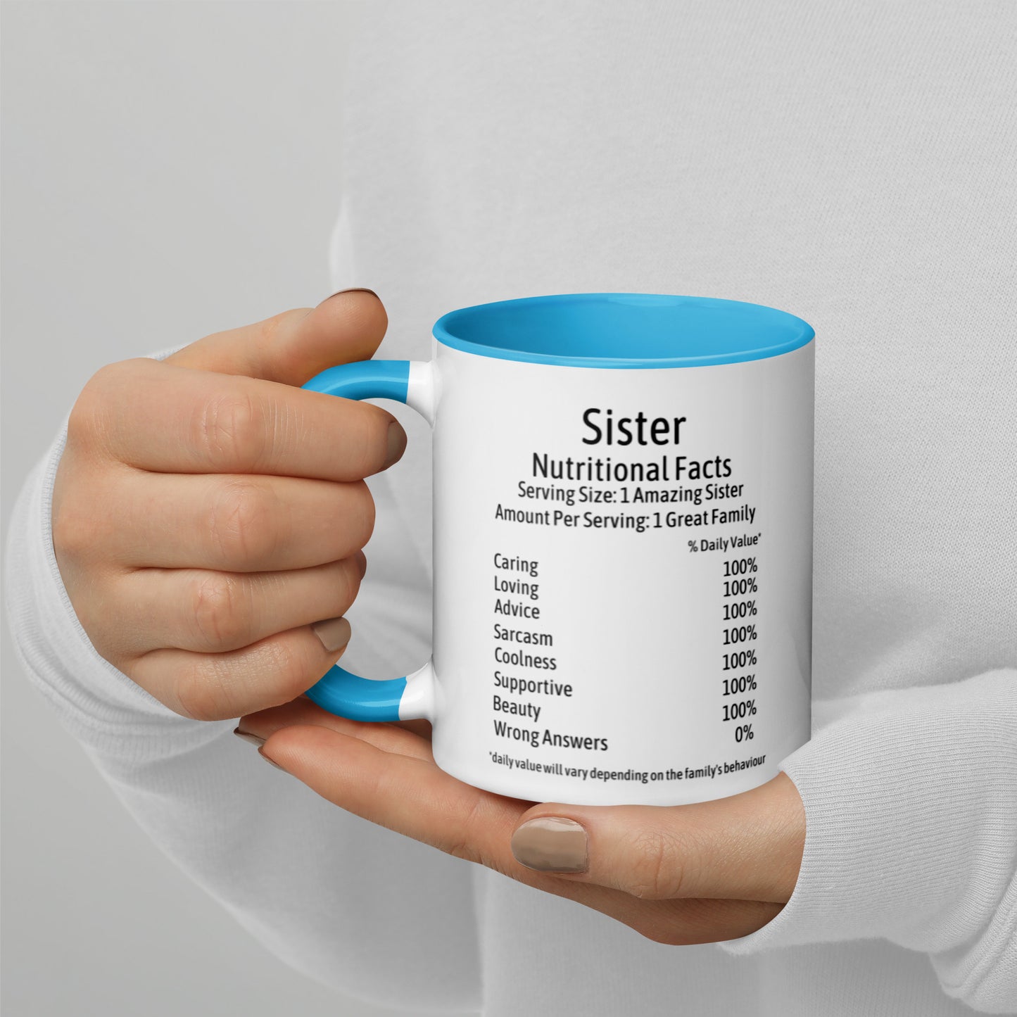 Sister Mug with Color Inside