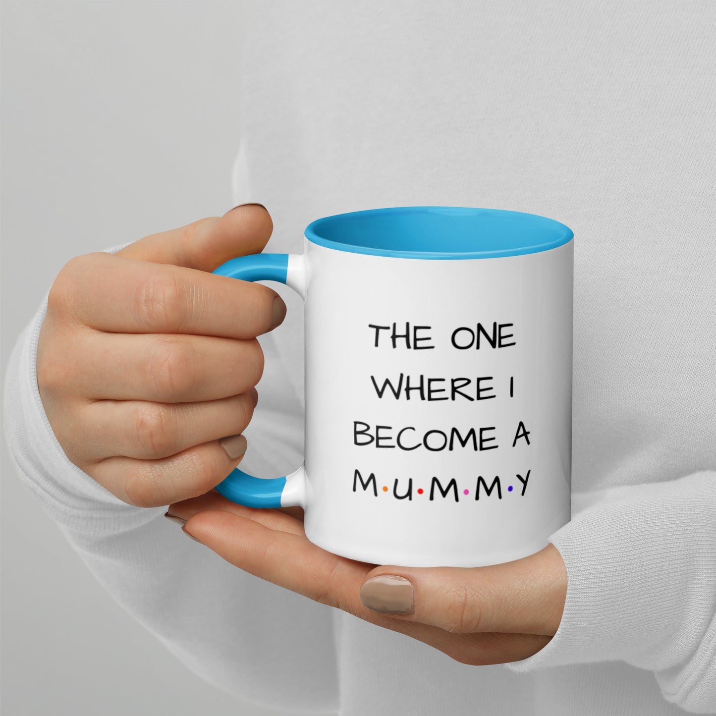 The One Where I Become A Mum Mug with Color Inside
