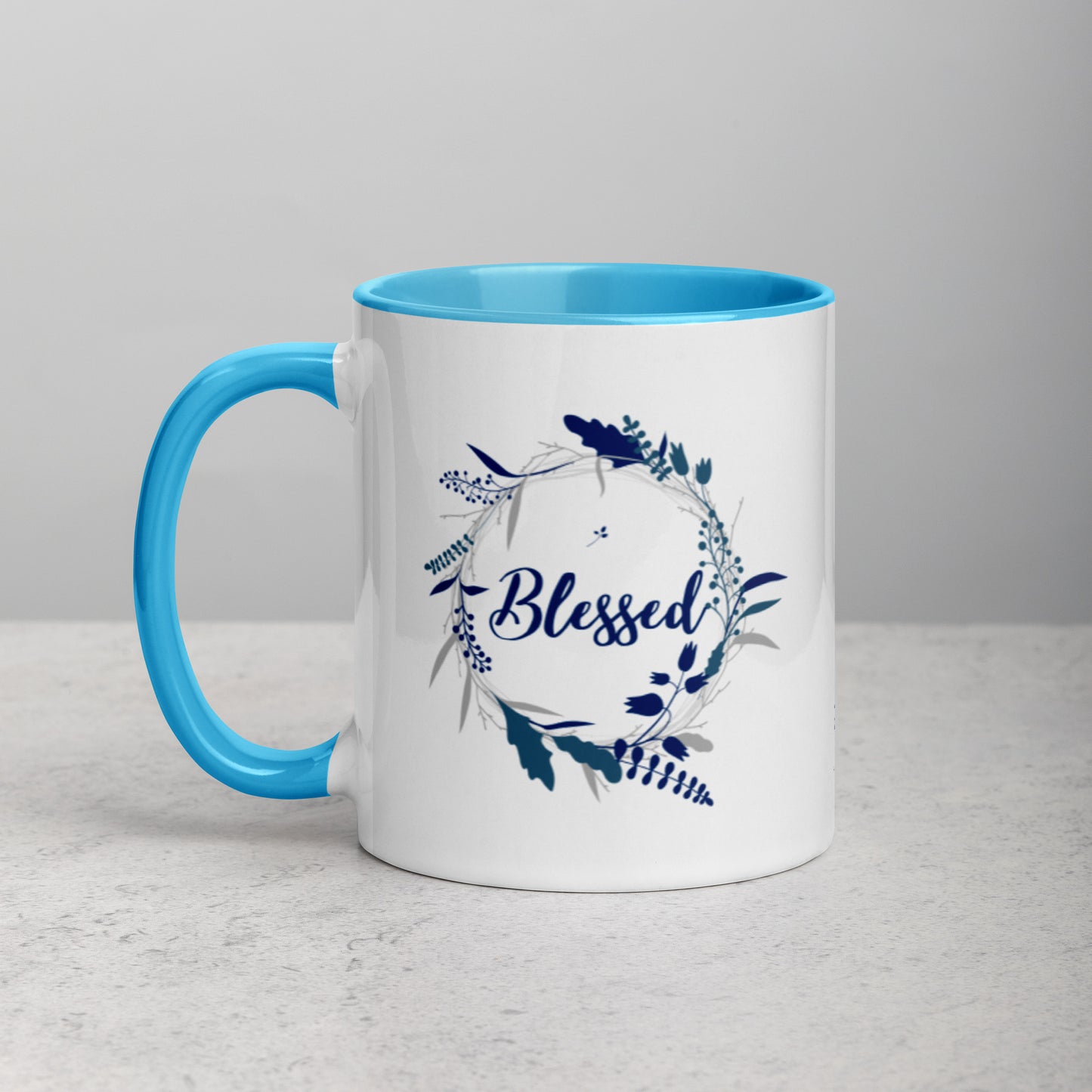 Blessed Mug with Color Inside