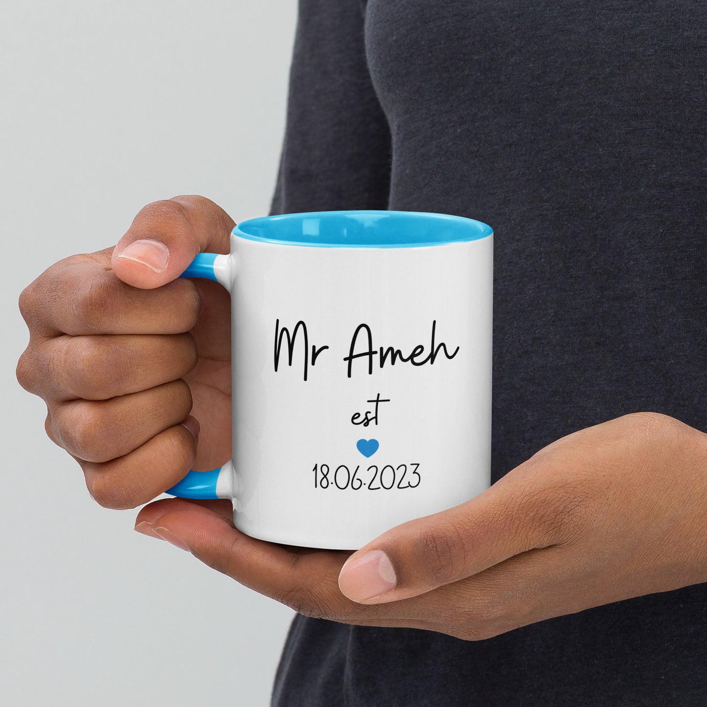 Personalised Mr Mug with Color Inside