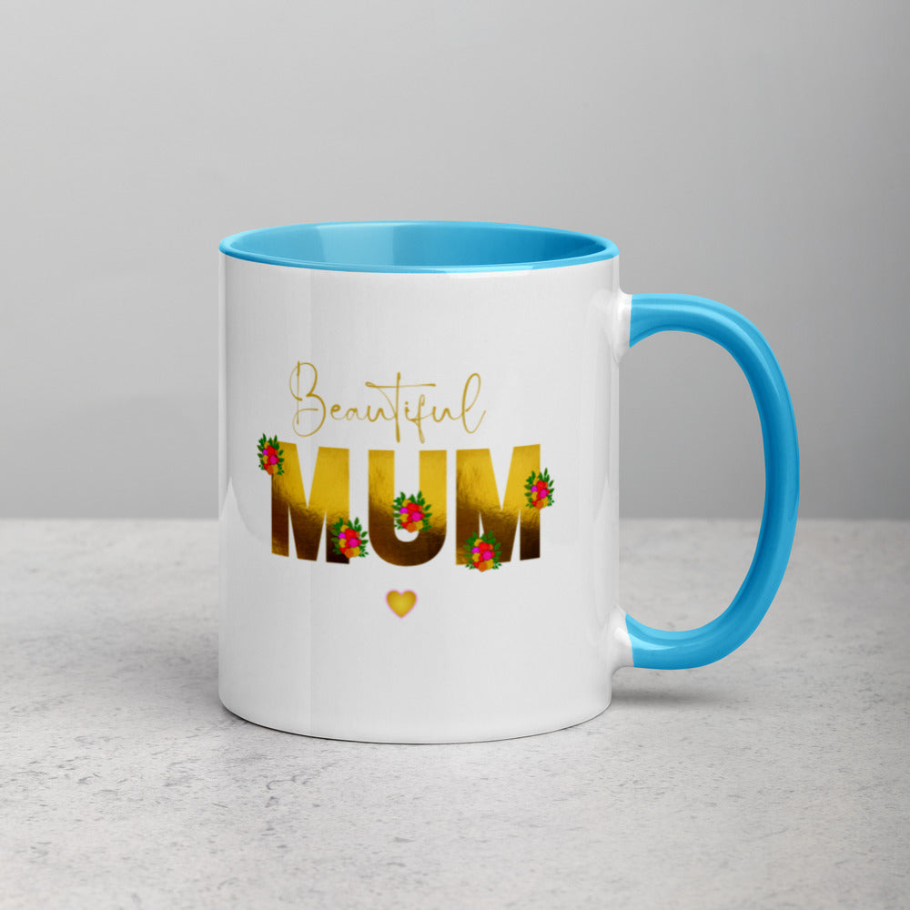 Mothers Day Presents - Mug Beautiful Mom Mum