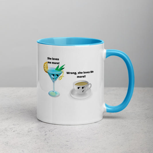Cocktail And Coffee Mug, Two Tone, Cocktail Lover Gift, Coffee Lover, Coffee Gift, Cocktail Gifts, Cocktail Vs Coffee, Love Coffee, Love Cocktail