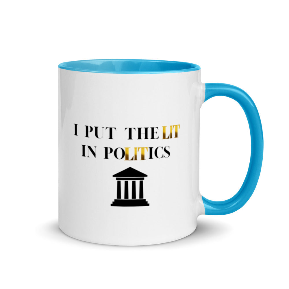 Political Mugs, Politics, I Put The Lit In Politics, Political Gifts, Politician Gifts, Political Science Gifts