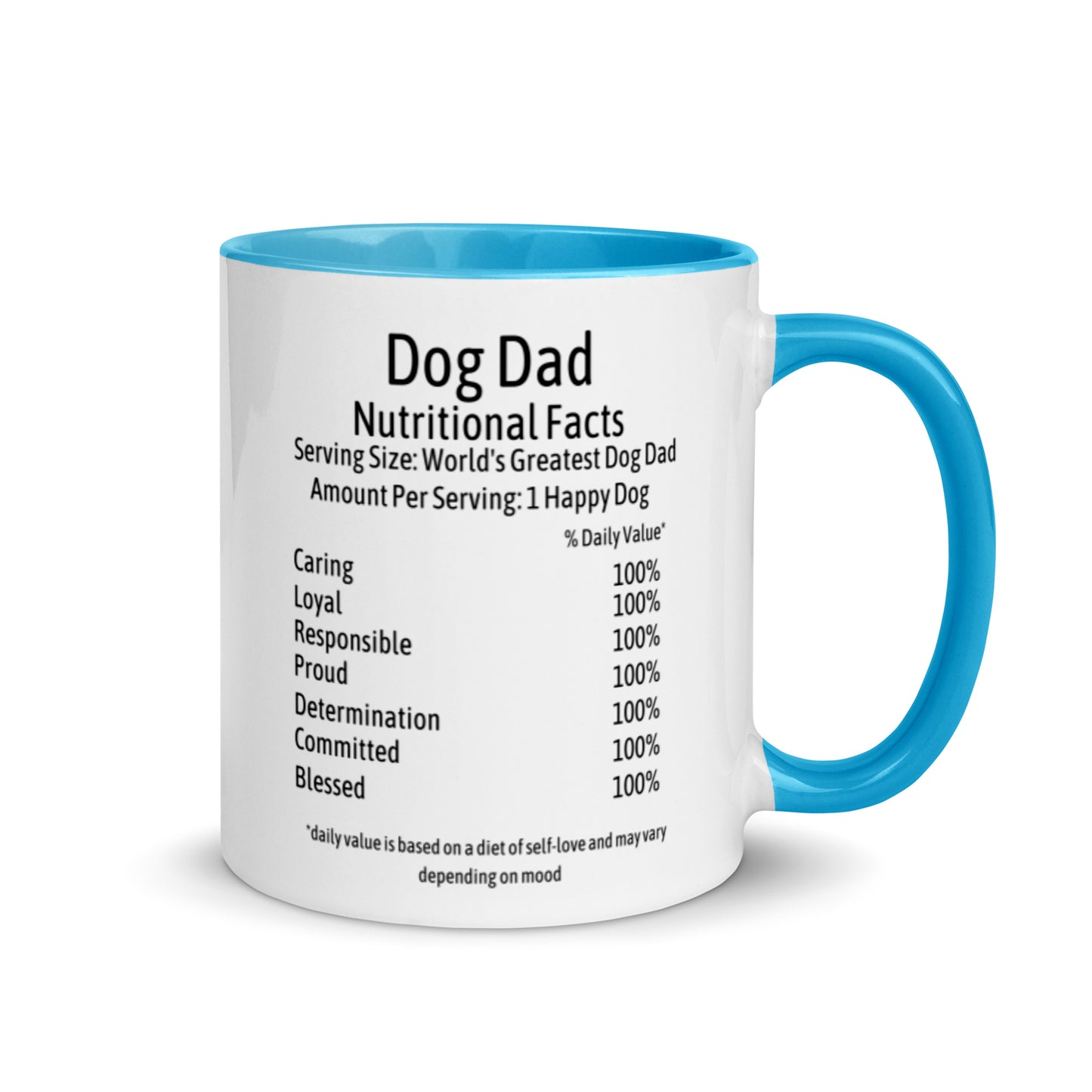 Dog Dad Mug with Color Inside