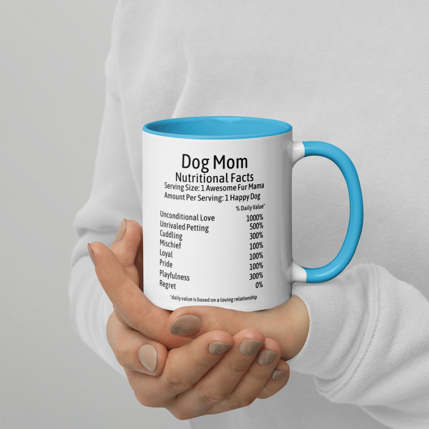 Dog Mom Mug with Color Inside