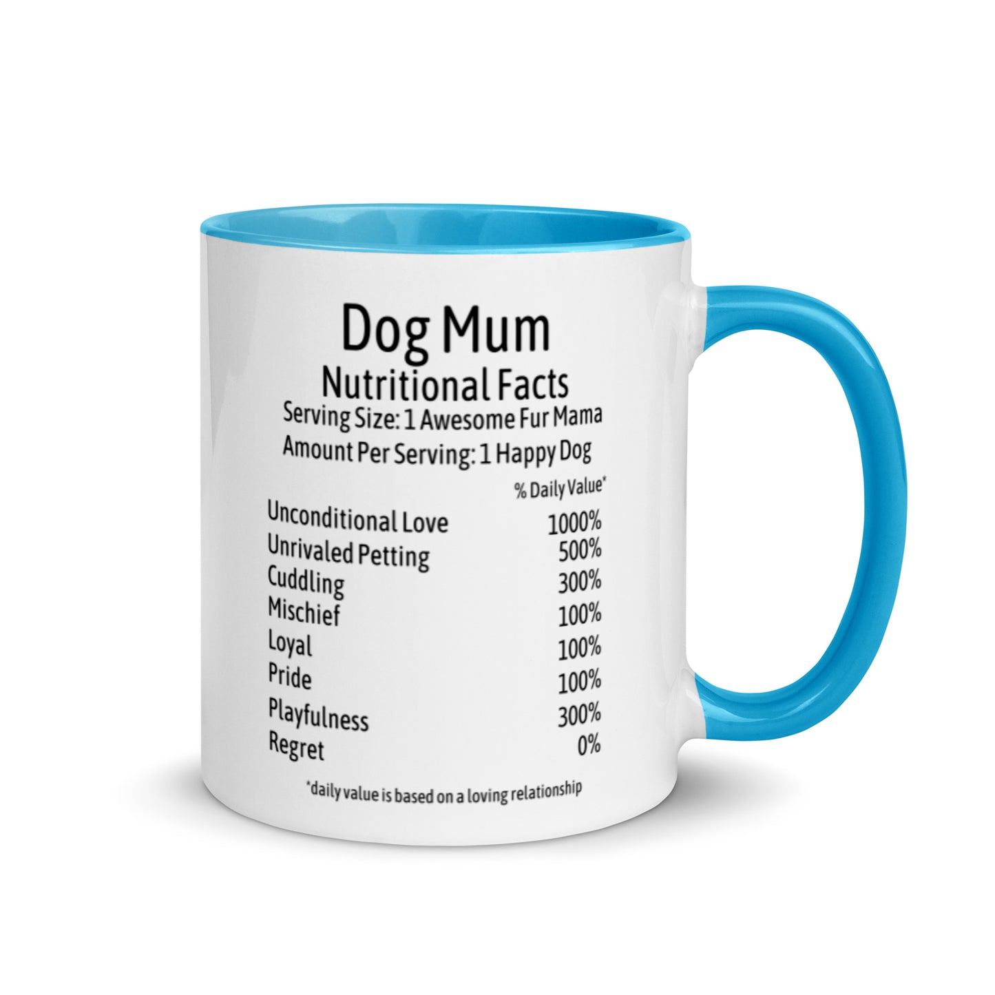 Dog Mum Mug with Color Inside
