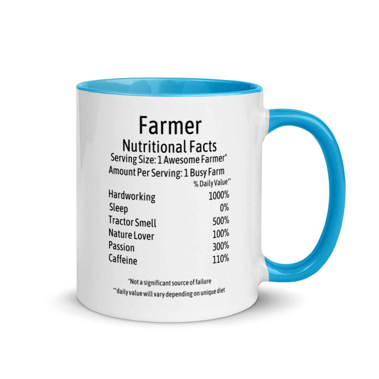 Farmer Mug with Color Inside