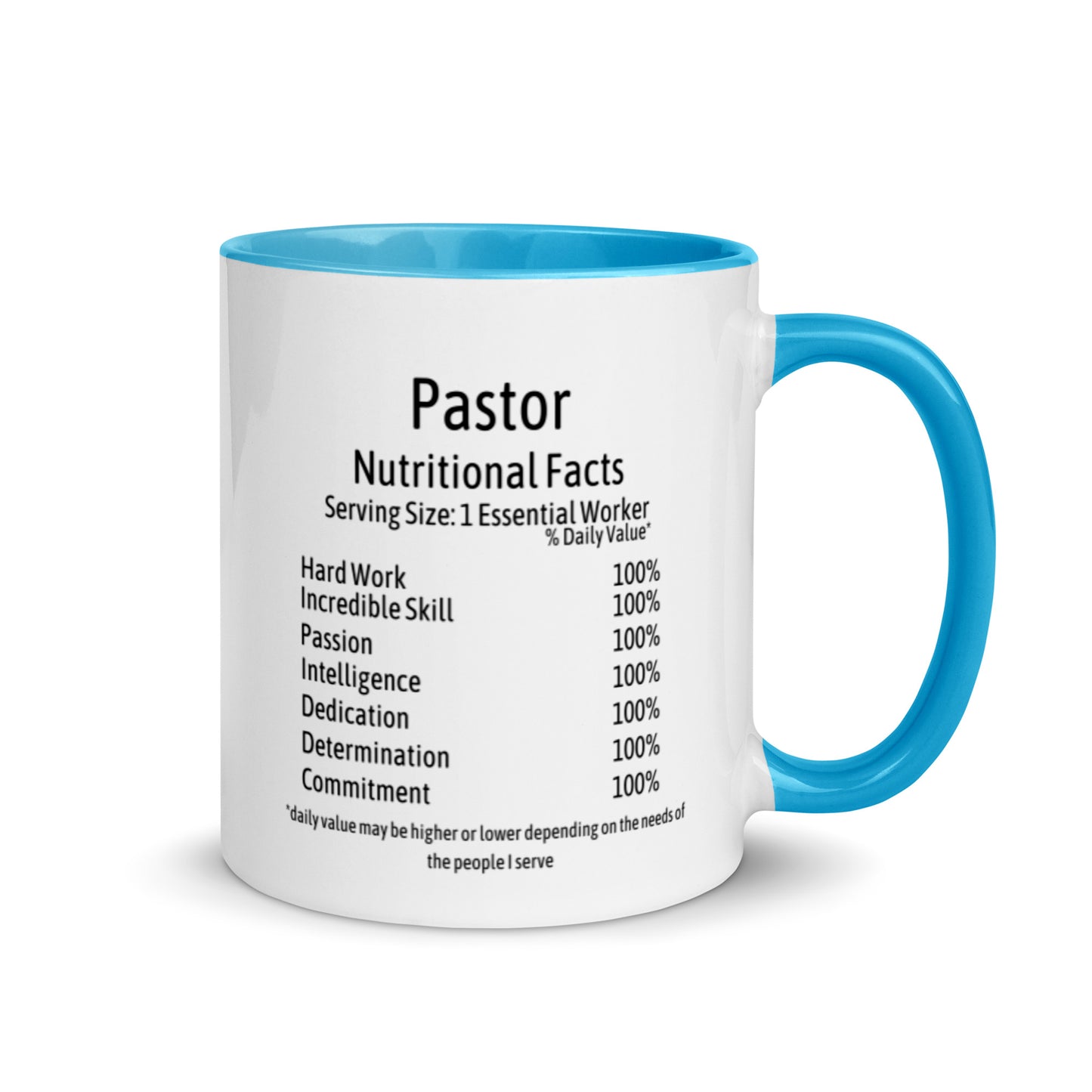 Pastor Mug with Color Inside