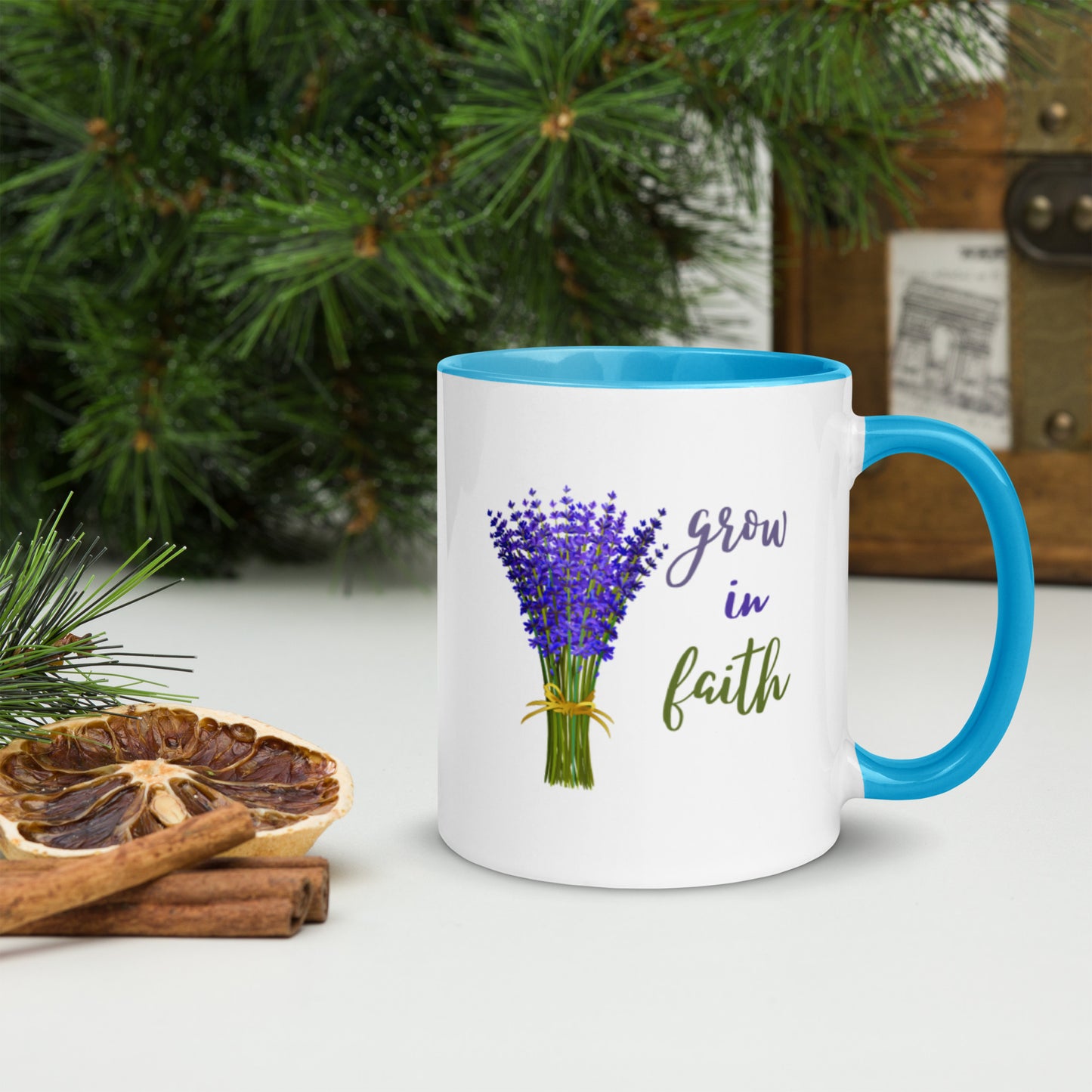 Grow In Faith Mug with Color Inside