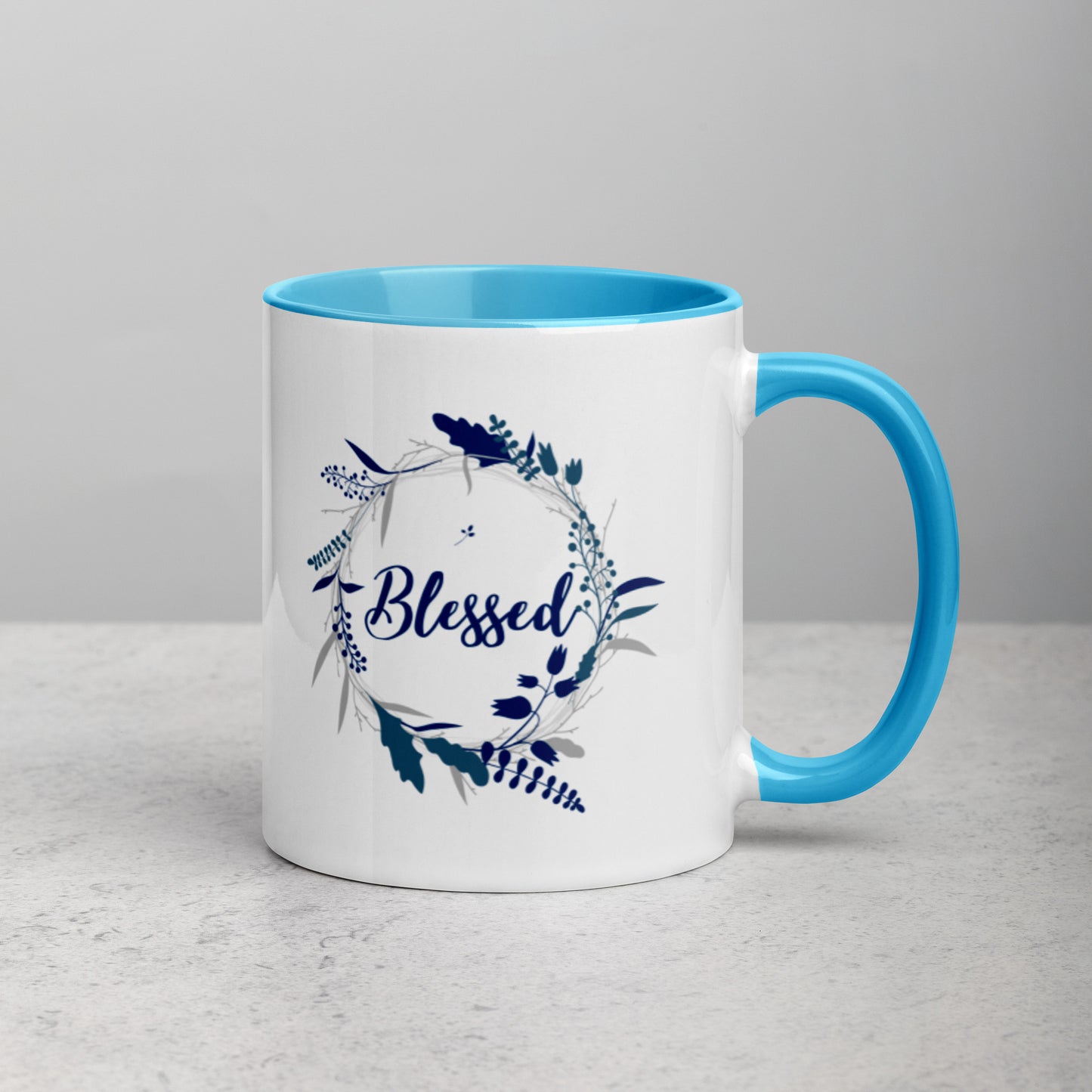 Blessed Mug with Color Inside