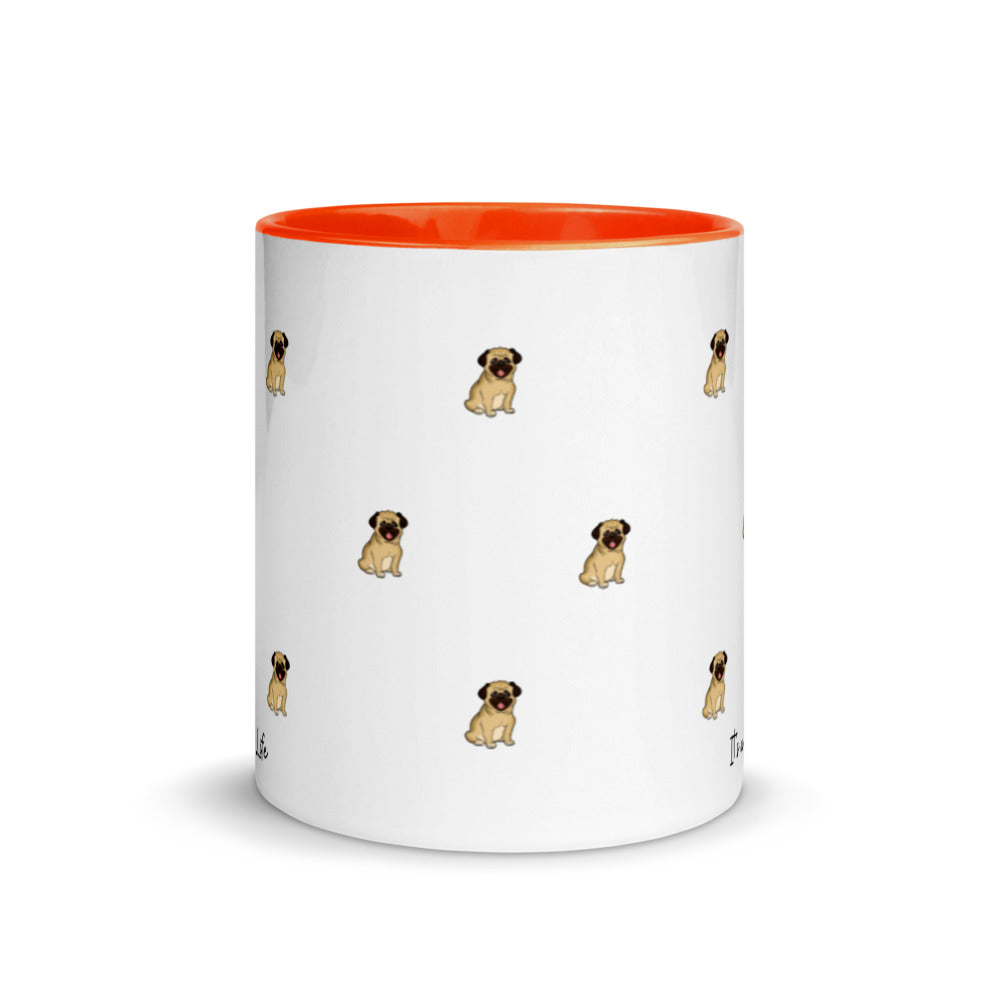 Pug Life, Pug Life Mug, Two Tone Coffee Mug, Perfect Gift For A Dog Lover, Coffee Lover