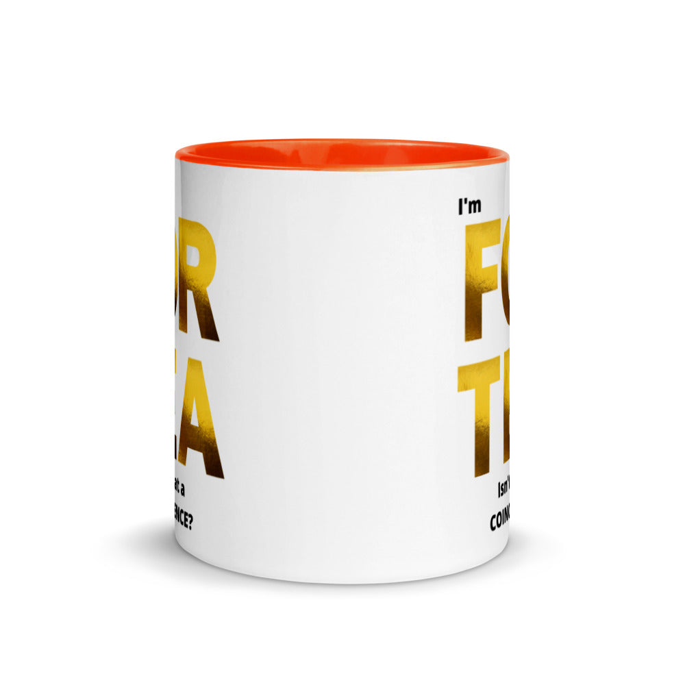 40th Birthday, Mug with Color Inside