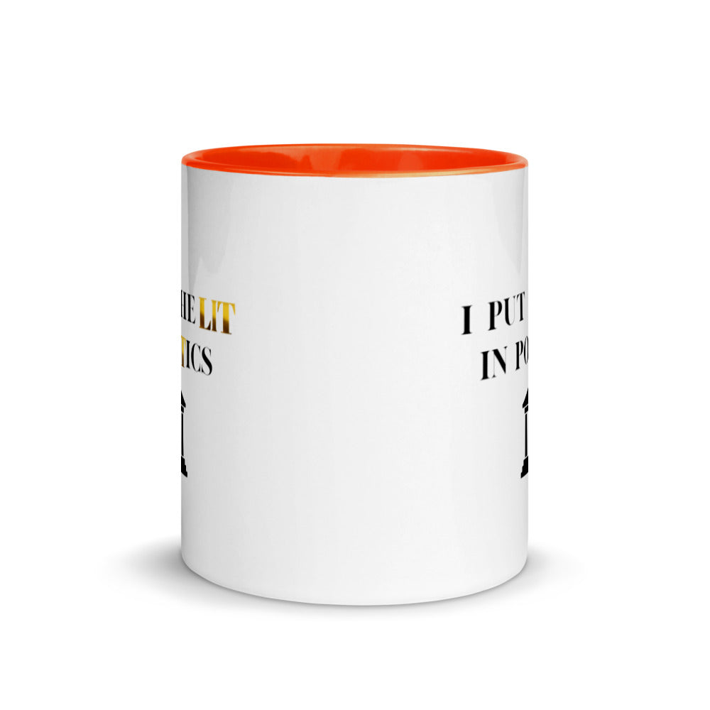 Political Mugs, Politics, I Put The Lit In Politics, Political Gifts, Politician Gifts, Political Science Gifts