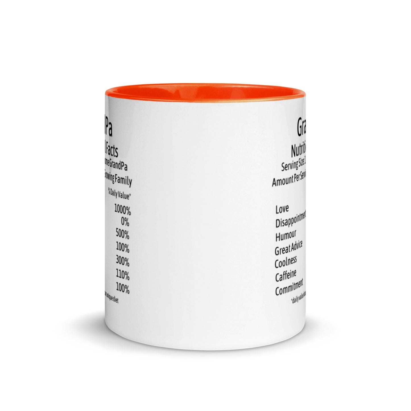Grandpa Mug Two Tone Nutrition Facts