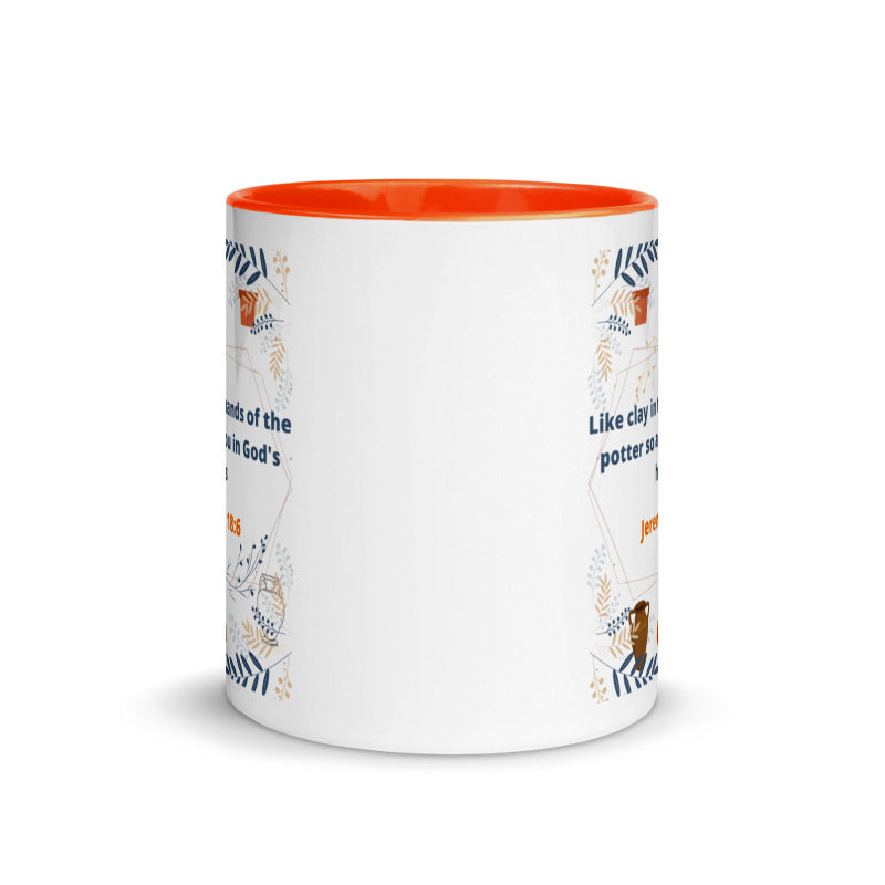 Jeremiah 18:6 Two Tone Coffee Mug, Christian Mug, Christian Coffee Mug, Bible Verse Cup, Scripture Mug, Modern Scriptures, Pastel Tone, Earth toned