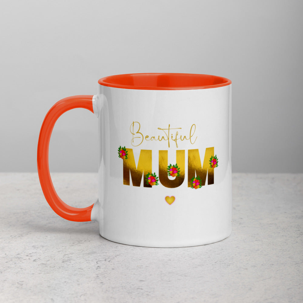 Mothers Day Presents - Mug Beautiful Mom Mum