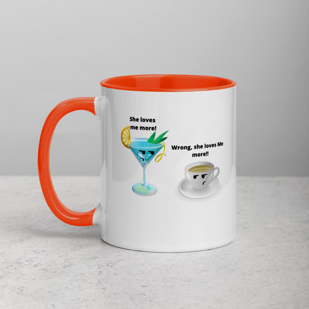 Cocktail And Coffee Mug, Two Tone, Cocktail Lover Gift, Coffee Lover, Coffee Gift, Cocktail Gifts, Cocktail Vs Coffee, Love Coffee, Love Cocktail