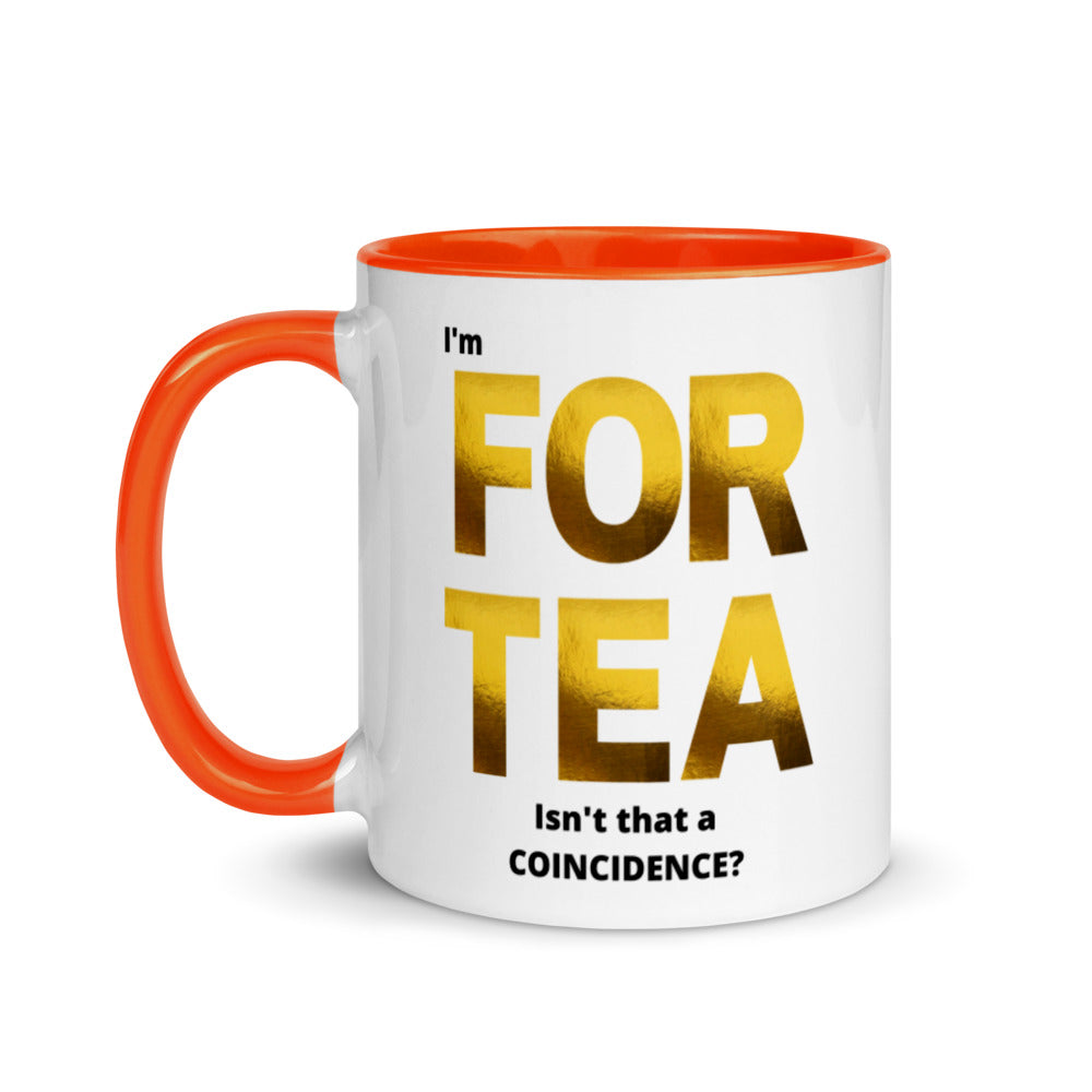 40th Birthday, Mug with Color Inside