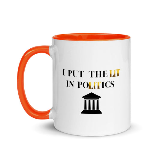 Political Mugs, Politics, I Put The Lit In Politics, Political Gifts, Politician Gifts, Political Science Gifts