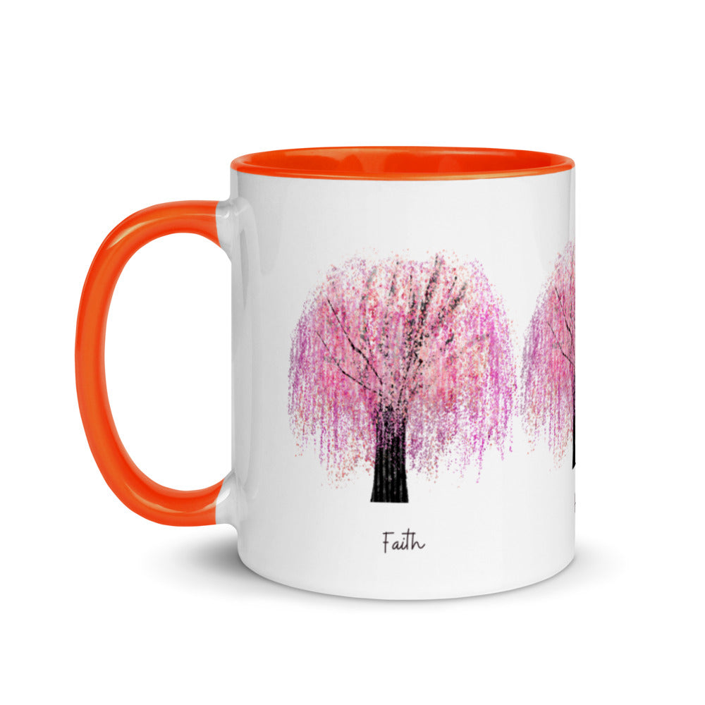 Cherry Blossom Gift - Faith Hope Love Mug