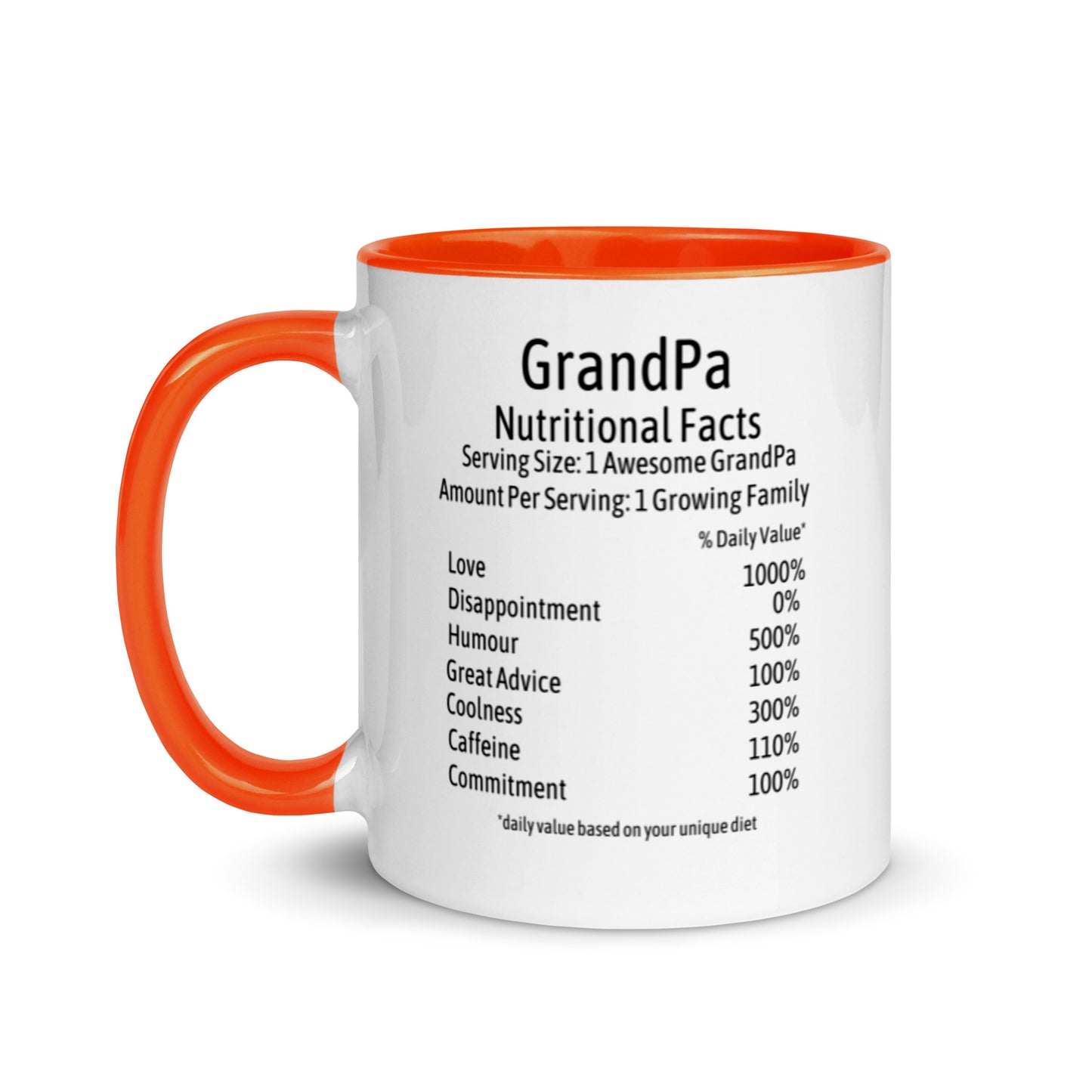 Grandpa Mug Two Tone Nutrition Facts