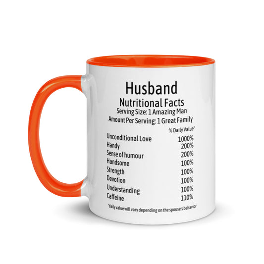Husband Mug Two Tone Nutrition facts