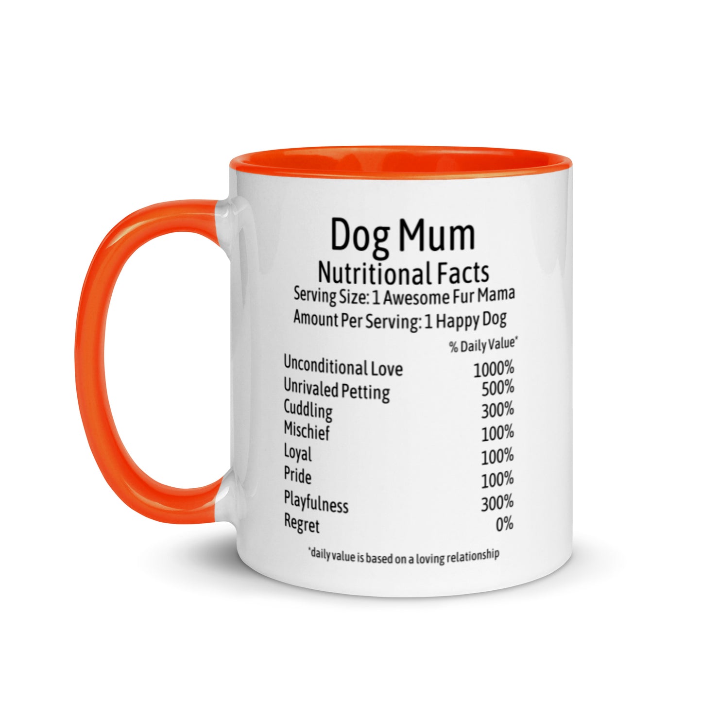 Dog Mum Mug with Color Inside