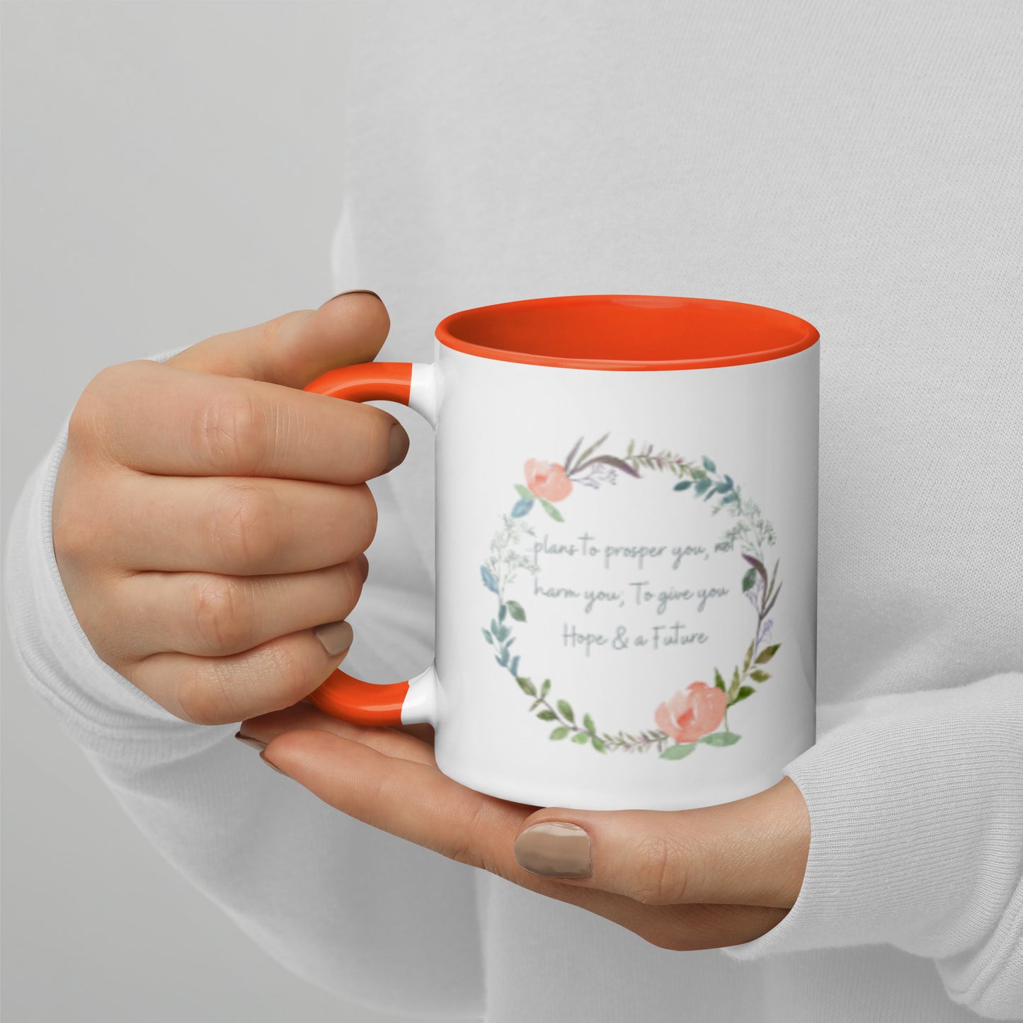 Jeremiah 29 11 Mug With Color Inside, For I Know The Plans I Have For You