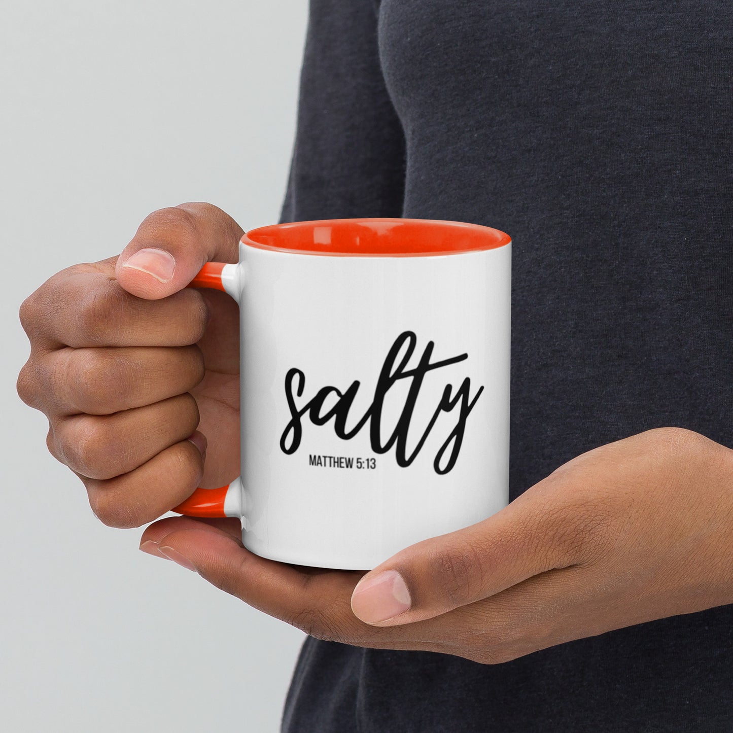 Matthew 5:13 Salty Mug with Color Inside