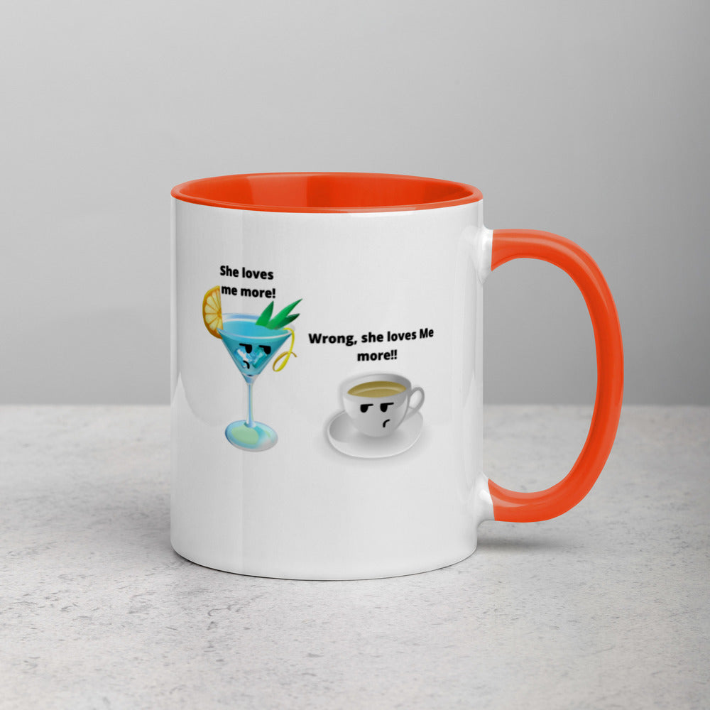 Cocktail And Coffee Mug, Two Tone, Cocktail Lover Gift, Coffee Lover, Coffee Gift, Cocktail Gifts, Cocktail Vs Coffee, Love Coffee, Love Cocktail